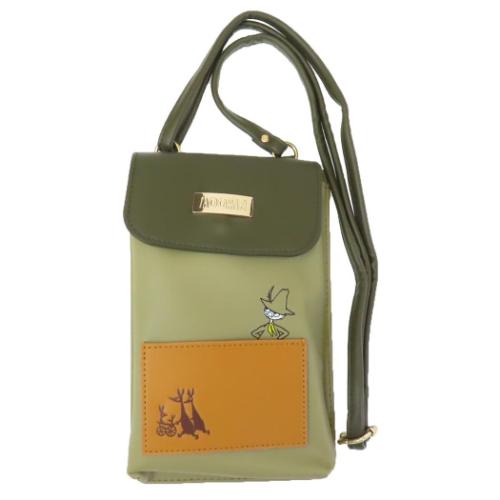 スナフキン フリースポーチ グリーン ムーミン ポーチ スマホポーチ ピエニ スナフキン 北欧 : キャラクター