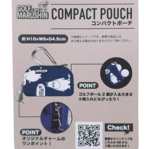 収納用品 コンパクトポーチ 北欧 ムーミン オレンジコンパクト 丸眞 ギフト 収納 ボールポーチ