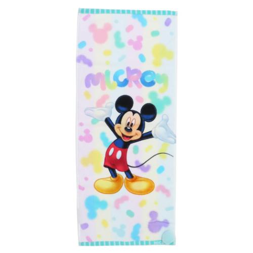 ミッキーマウス ディズニー キャラクター フェイスタオル シャーリングロングタオル ドリームコットンキャンディ 丸眞