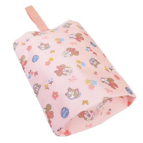 ミニーマウス ディズニー キャラクター シューズバッグ 体育館靴入れ ナチュラルピンク