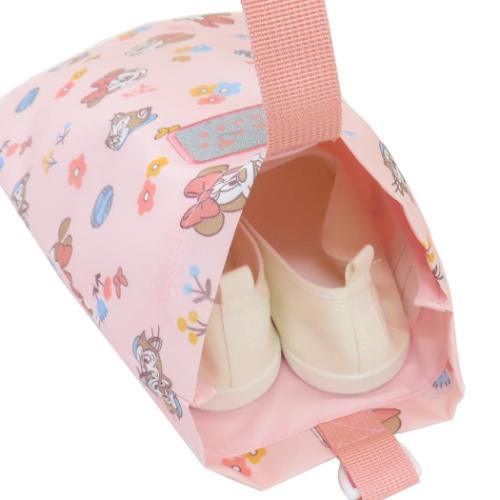 ミニーマウス ディズニー キャラクター シューズバッグ 体育館靴入れ ナチュラルピンク