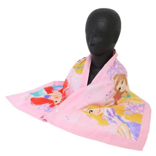 ディズニープリンセス 子供用プールタオル ジュニアバスタオル トゥインクルフラワー ディズニー 丸眞