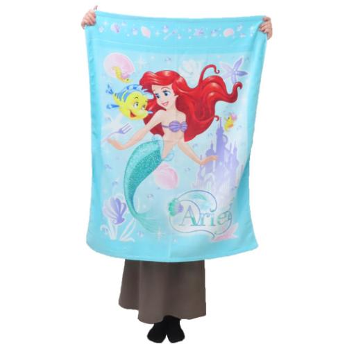 リトルマーメイド グッズ キッズタオルケット キャラクター お昼寝ケット スパークリングシー ディズニープリンセス