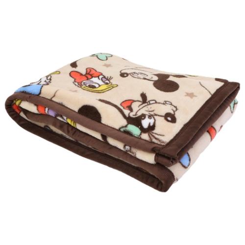 ブランケット ミッキー＆フレンズ ポリエステルマイヤーハーフ毛布 ディズニー ミッキーマウス フェイシーズN ウォーマー雑貨 キャラクター