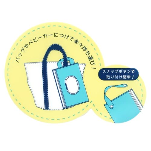 リトルマーメイド キャラクター ミニポーチ フタ付きキャリーポーチ ブルークリーン ディズニープリンセス