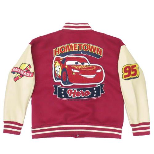 カーズ グッズ アウター レディース ディズニー キャラクター スタジャン レースヒーロー L