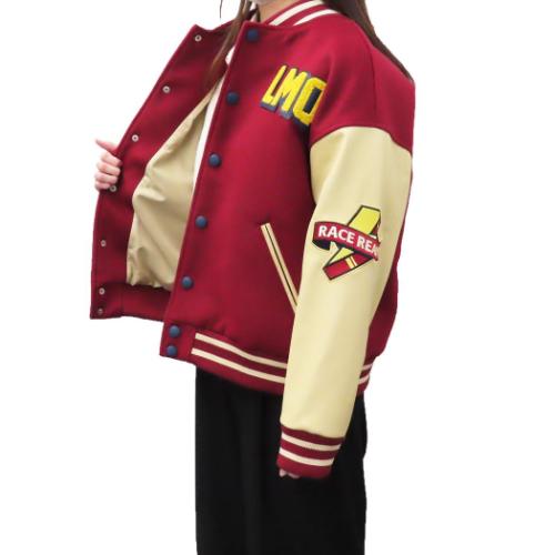カーズ グッズ アウター レディース ディズニー キャラクター スタジャン レースヒーロー L