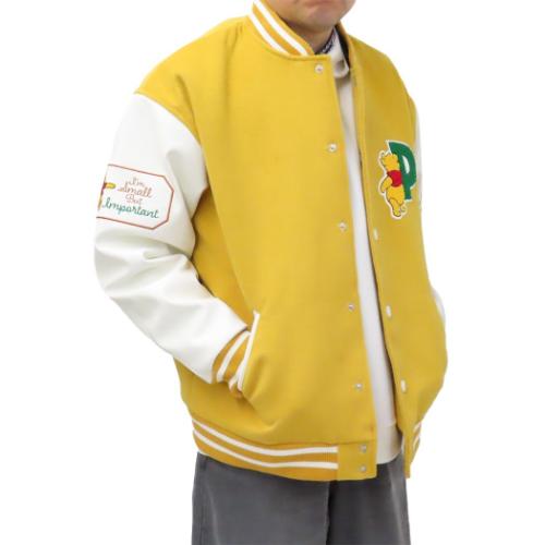 くまのプーさん アウター メンズ スタジャン マイルドハニー 3L ディズニー キャラクター グッズ くまのプーさん グッズ アウター メンズ キャラクター スタジャン