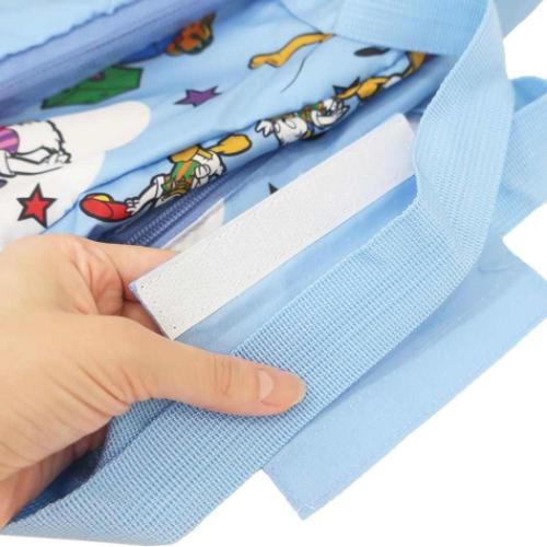 JAL×Disney キャラクター 折りたたみボストンバッグ エコボストンバッグ トラベルブルーエコボストン