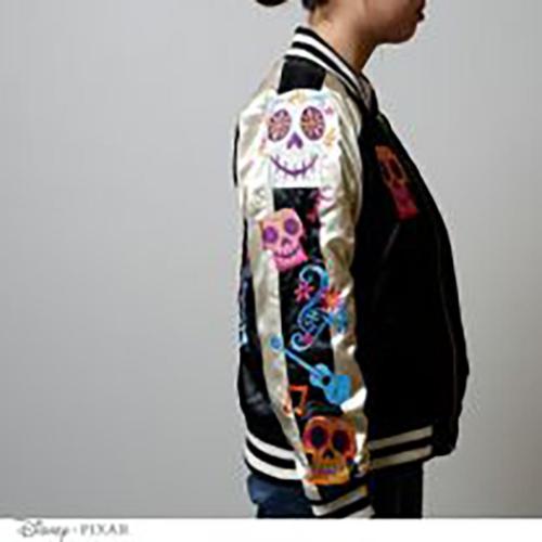 スカジャン L リメンバーミー アウター ディズニー 丸眞 スカルミュージック