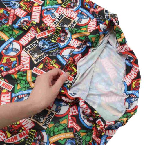 マーベル レジャーグッズ トラベルカバー ランダムワッペン MARVEL 丸眞 かわいい 便利