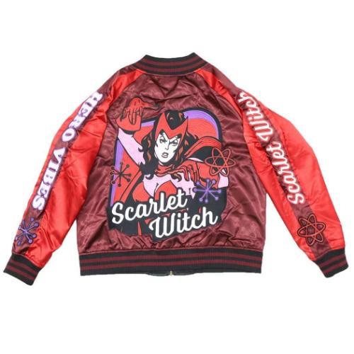 スカーレットウィッチ グッズ アウター MARVEL キャラクター スカジャン L ヒーローバイブス