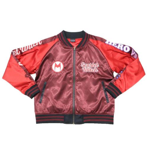 スカーレットウィッチ グッズ アウター MARVEL キャラクター スカジャン L ヒーローバイブス