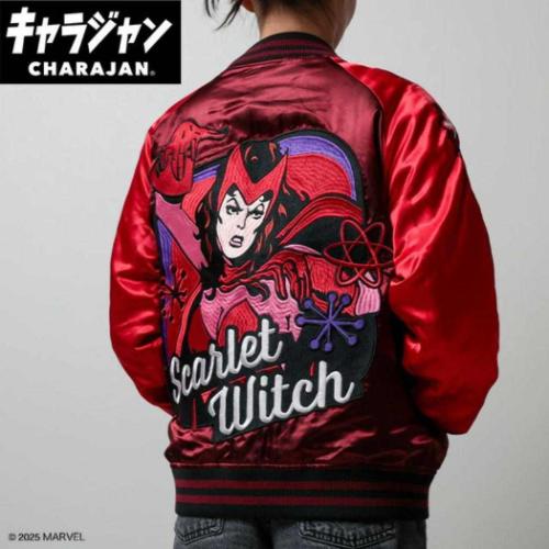 スカーレットウィッチ グッズ アウター MARVEL キャラクター スカジャン L ヒーローバイブス