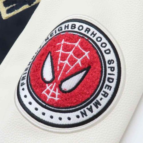 スパイダーマン アウター レディース スタジャン グレートパワー L MARVEL 丸眞