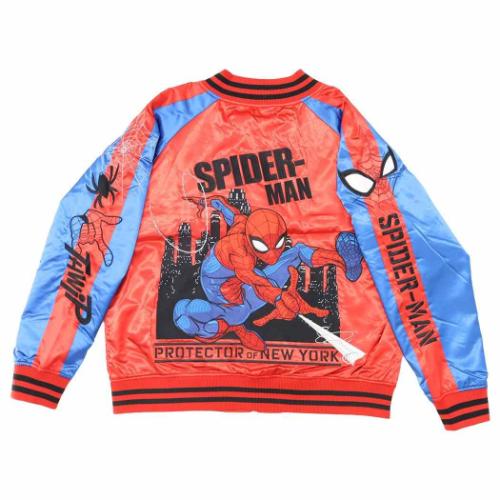 スパイダーマン グッズ アウター MARVEL キャラクター スカジャン 3L