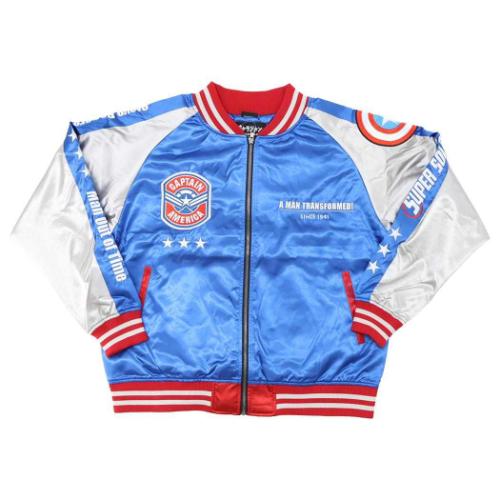 キャプテンアメリカ MARVEL キャラクター アウター スカジャン 3L トリプルスター