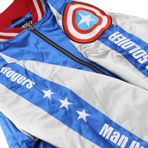 キャプテンアメリカ MARVEL キャラクター アウター スカジャン 3L トリプルスター