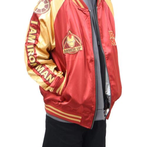 アイアンマン スカジャン 3L アウター アーマーアップ MARVEL キャラクター グッズ