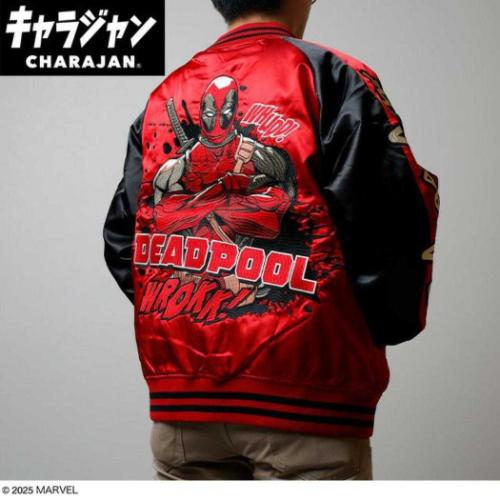 アウター スカジャン 3L デッドプール MARVEL スプラッシュ 丸眞