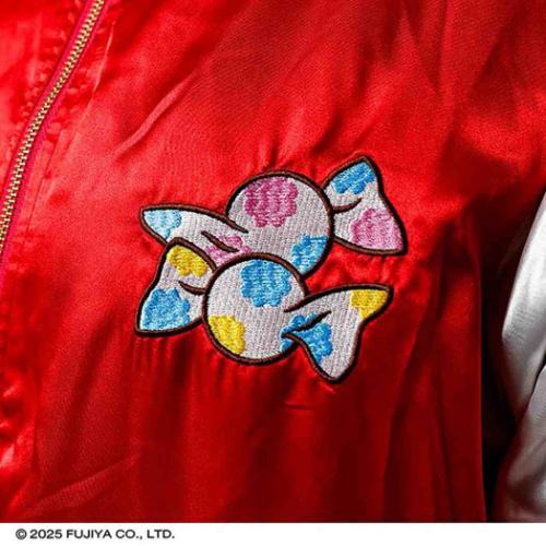 不二家のペコちゃん グッズ アウター キャラクター スカジャン L ラブキャンディ