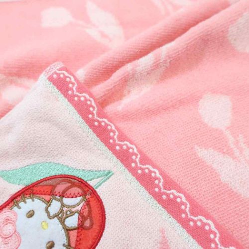 ハローキティ ハンドタオル ジャガードウォッシュタオル ブルーム