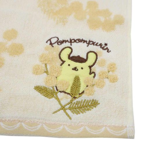ポムポムプリン ハンドタオル ジャガードウォッシュタオル ブルーム