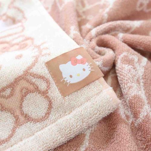 ハローキティ キャラクター フェイスタオル ジャガードロングタオル