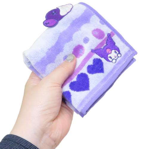 クロミ シャーリングジャガードハンカチタオル オーガニックコットン サンリオ ミニタオル キャラクター クロミケーキ