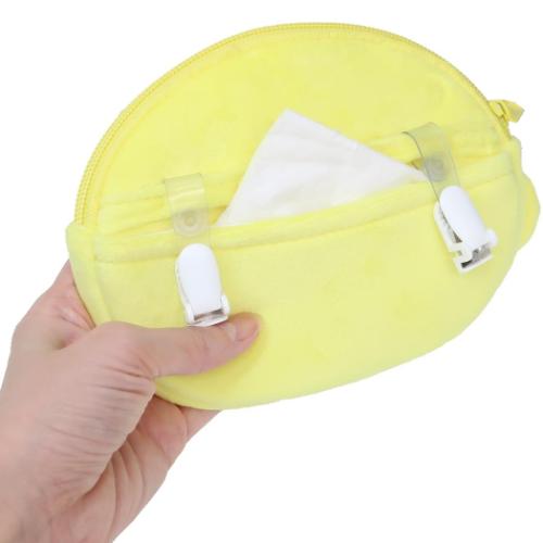 ポムポムプリン グッズ クリップポケット キャラクター フェイスポケットポーチ