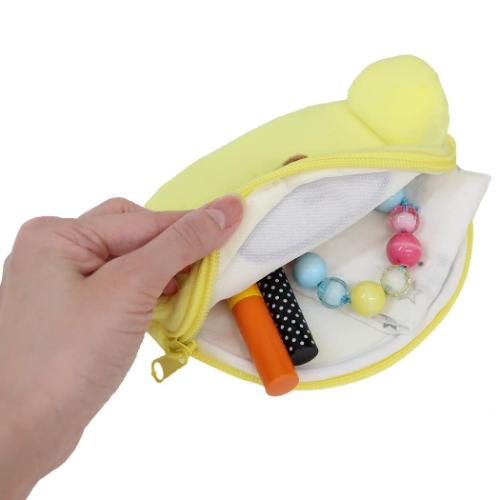 ポムポムプリン グッズ クリップポケット キャラクター フェイスポケットポーチ