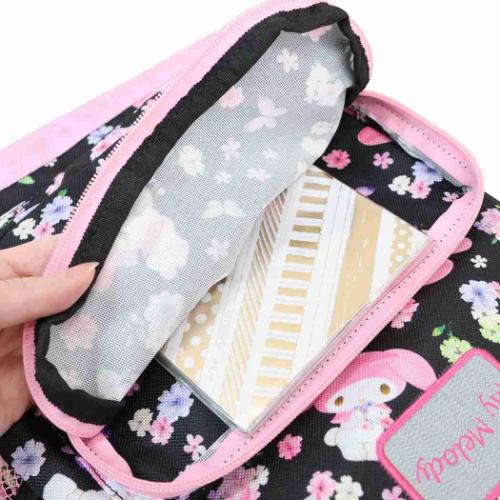 キッズリュック リュックサック サンリオ マイメロディ ブラックフラワー 丸眞 キッズデイパック 子ども