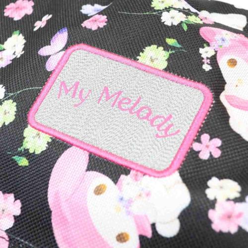 キッズリュック リュックサック サンリオ マイメロディ ブラックフラワー 丸眞 キッズデイパック 子ども