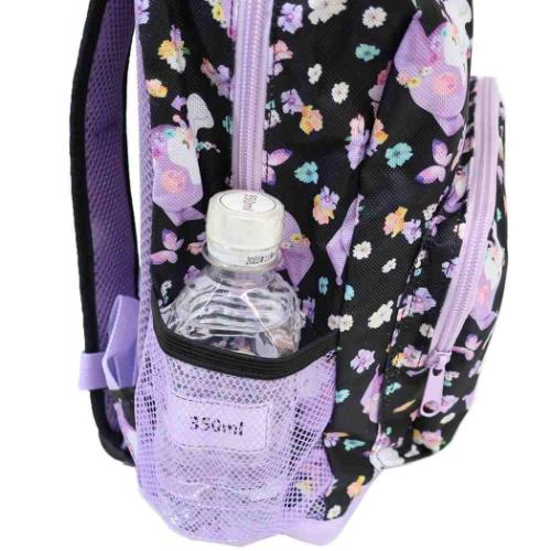 キッズリュック リュックサック クロミ サンリオ ブラックフラワー 丸眞 キッズデイパック 子ども キャラクター