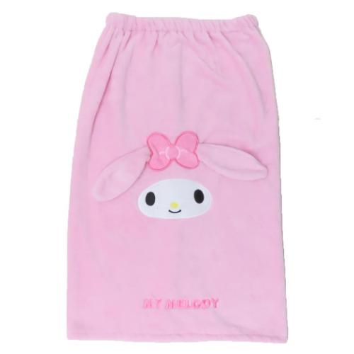 マイメロディ 80丈マイクロマキタオル 80cm丈巻き巻きマイクロタオル サンリオ ラップタオル キャラクター マイクロマイメロ 丸眞