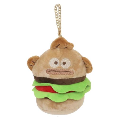 ハンギョドン グッズ ミニポーチ キャラクター ダイカットポーチ ハンバーガー