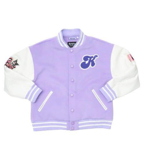 クロミ キャラクター アウター レディース スタジャン ホワイトパープル L サンリオ
