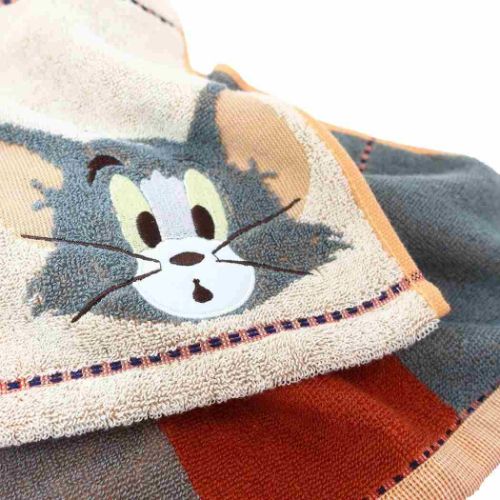 トムとジェリー キャラクター フェイスタオル パイルジャガード
