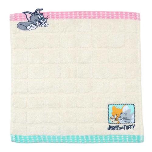 ミニタオル ハンカチタオル トムとジェリー ワッフルポイント 丸眞 ワーナーブラザース