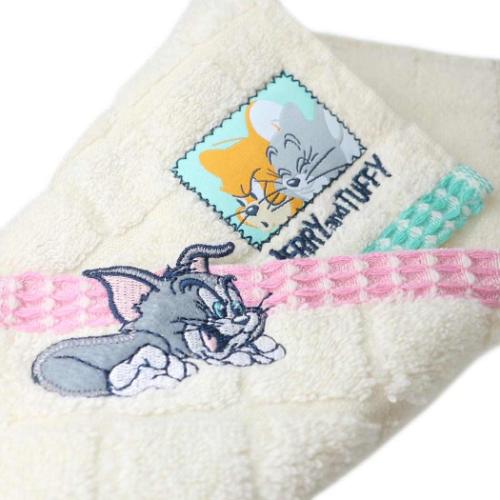 ミニタオル ハンカチタオル トムとジェリー ワッフルポイント 丸眞 ワーナーブラザース