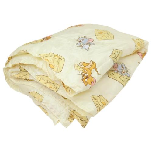 ポーチ付きブランケット ひざ掛け毛布 ワーナーブラザース トムとジェリー メニーチーズ 丸眞 ウォーマー雑貨 防寒用品 キャラクター