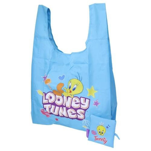 ショッピングバッグ エコバッグ ルーニーテューンズ コミカルステッチ 丸眞 LOONEY TUNES お買い物かばん