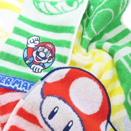 スーパーマリオブラザーズ グッズ フェイスタオル キャラクター