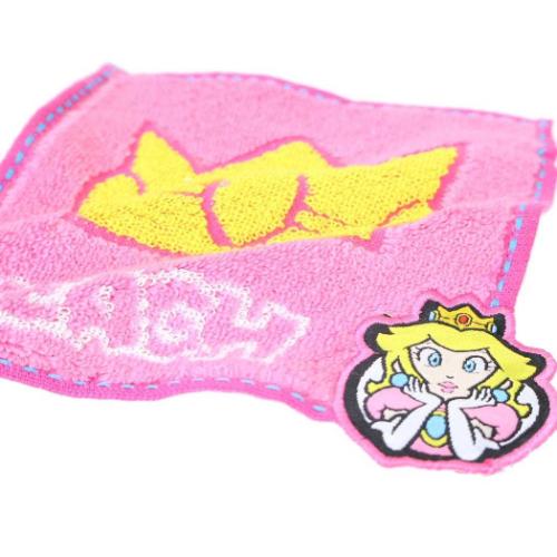スーパーマリオ キャラクター ミニミニタオル まめタオル ピーチ