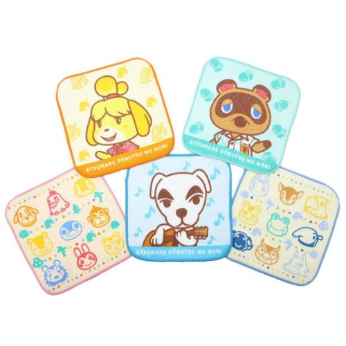 ミニタオル あつまれどうぶつの森 はんかちタオル5枚セット いつも