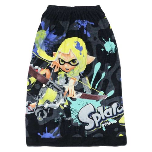ラップタオル 80丈マキタオル 80cm丈巻き巻きタオル スプラトゥーン3 クールインク 丸眞 サマーレジャー用品 海プール着替えタオル 女の子 男の子