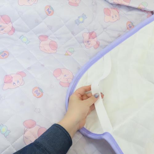 寝具 ひんやり敷きパッド 星のカービィ パープルアイテム 丸眞 接触冷感 サマー寝具