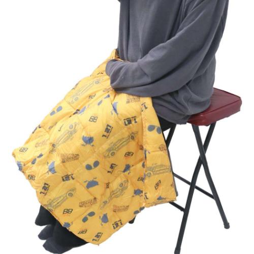 バックトゥザフューチャー グッズ ひざ掛け毛布 映画キャラクター ポーチ付きブランケット プレートブランケット