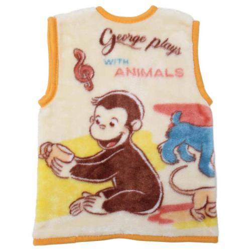 おさるのジョージ グッズ 子供用 防寒 寝具 絵本キャラクター ミニスリーパー あたたかにっこり