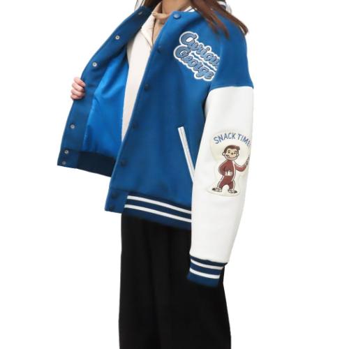 おさるのジョージ アウター レディース スタジャン ドリーミングバナナ L 丸眞